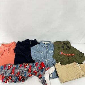 Lot Bundle Of 6 Pcs. Kids Clothes Size 5 Toddler Tops Bottom Pajama Multicolor